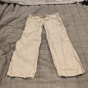 Michael Stars Wide Leg Pants in Light Beige